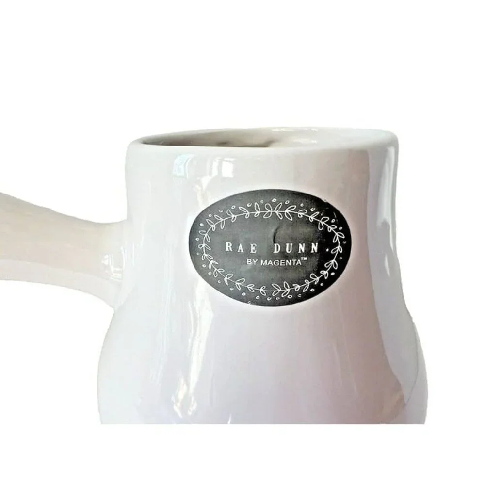 Rae Dunn Artisan Collection Hot Cocoa Pot Pitcher‎ with Handle By Magenta #213